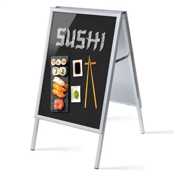 Display Alu-Line Gadeskilt A1 Sushi 2 plakater vejrbestandig