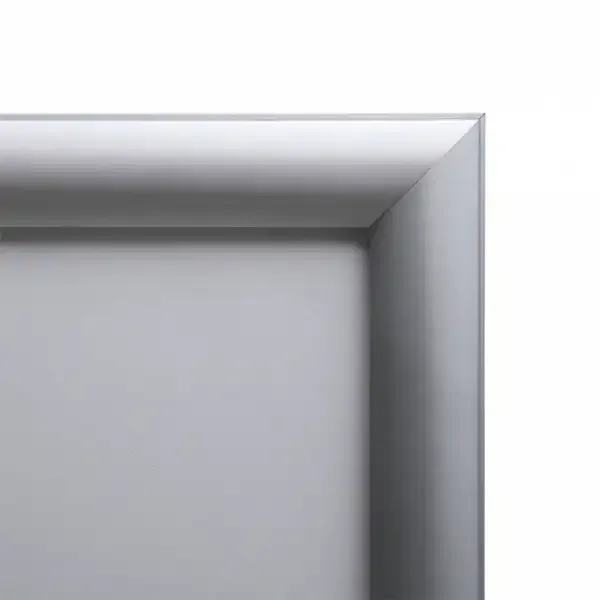 Display LED Snapramme lysramme A0 30 mm sølv