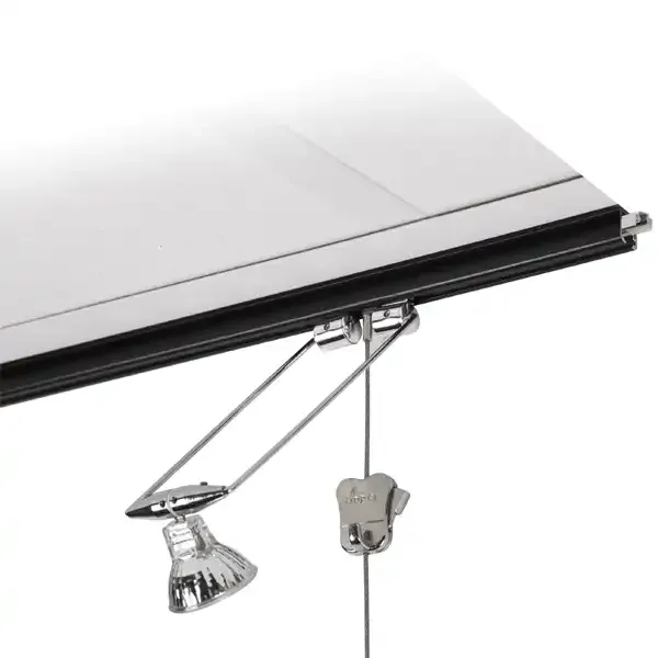 Display U-Rail VH10200 galleriskinne loft 200cm sort