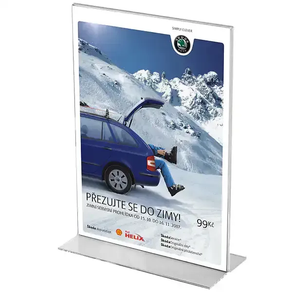Display TA3PXV menukortholder A3 akryl dobbeltsidet