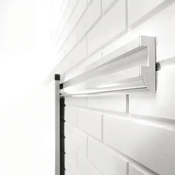 Display alu-skinne 200 cm til boards og tavler 3 lag