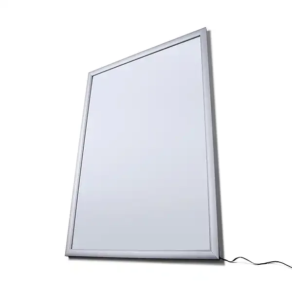 Display LED Snapramme lysramme A0 30 mm sølv