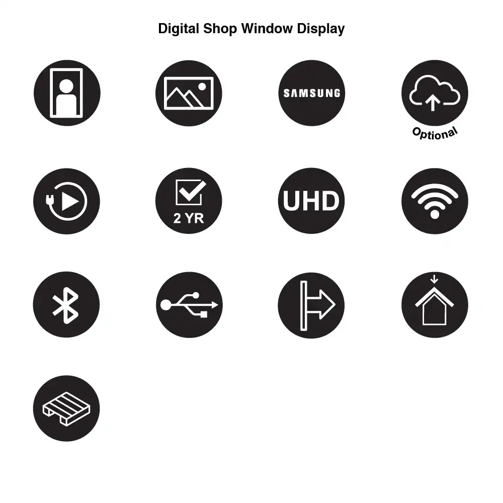 Display Digital Shop Window skærmholder 43-55 tommer