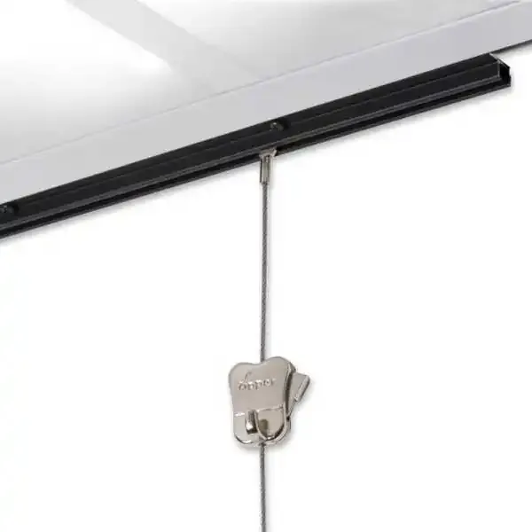 Display U-Rail galleriskinne hvid 200 cm loft