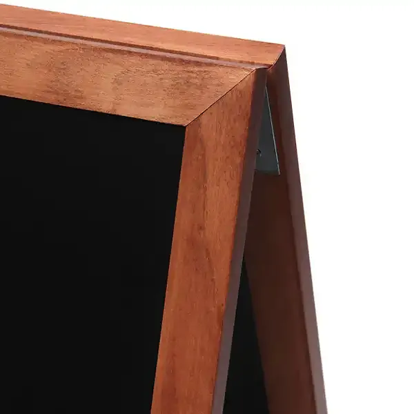 Display A-skilt teaktræ 55x82 cm inkl. kridttavle
