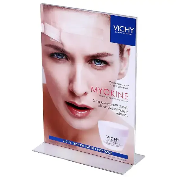 Display TA4PXV menukortholder bordskilt A4 klar