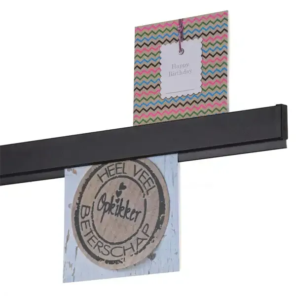 Display Papergrip papirskinne 100 cm sort aluminium
