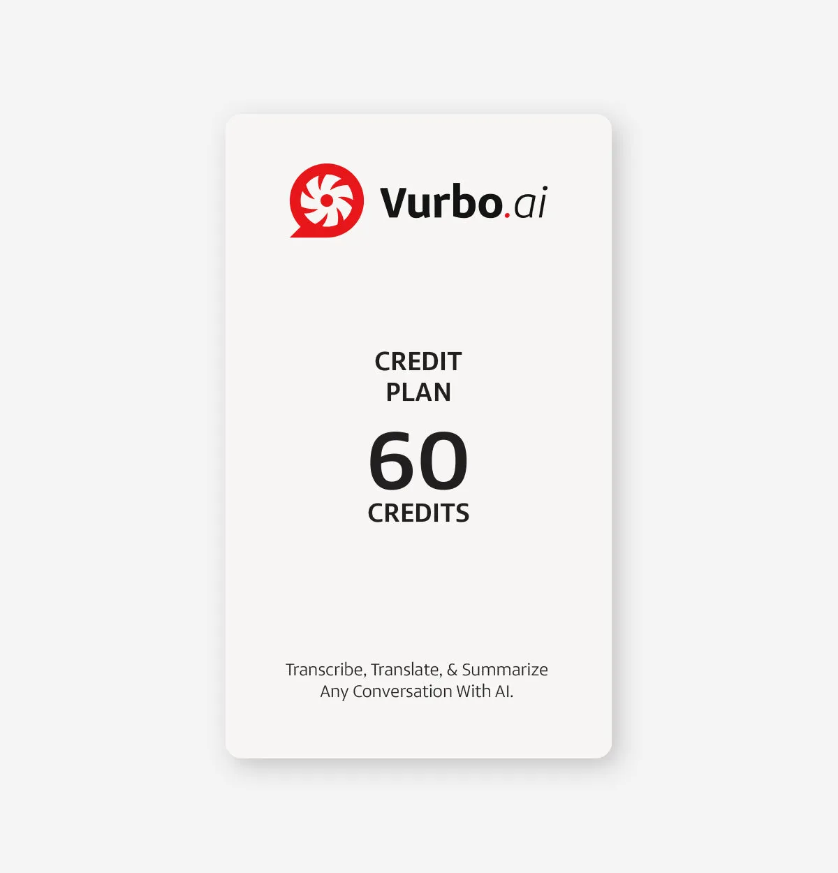 Vurbo.ai kreditpakke softwarelicens med credits