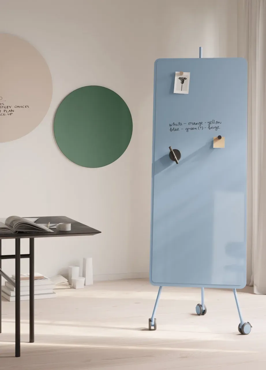 Chatboard Sprinter Rounded glastavle mobil magnetisk