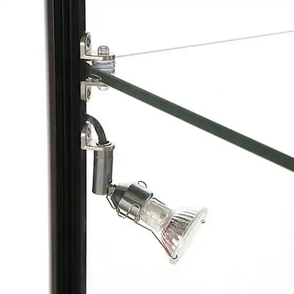 Display LED udstillingsmontre sort 45x200x45 cm