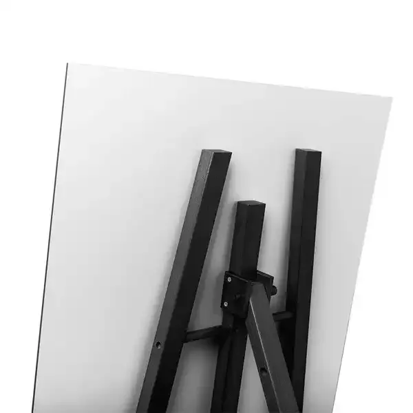 Display staffeli sort træ 70x166x80 cm gulv