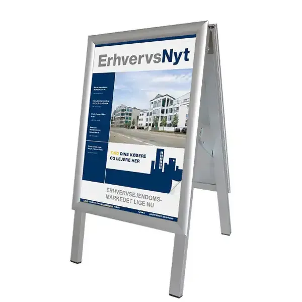 Display Alu-Line gadeskilt A3 højformat dobbeltsidet