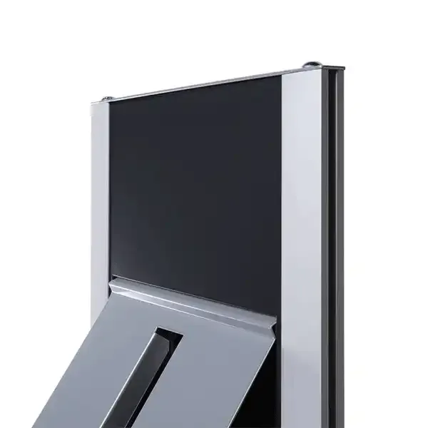 Display Totem brochure reol 4xA4 sort fritstående
