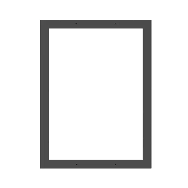 Display Opslagsskab 6xA4 opslagstavle antracit låsbar