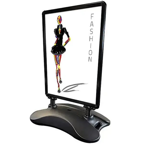 Display Wind Sign Basic gadeskilt 70x100 cm sort vindstød