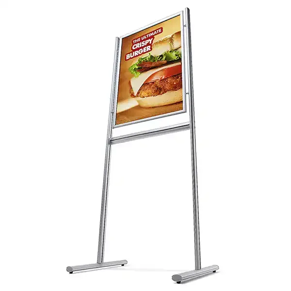 Display Infoboard stander med snapramme A1 enkelt