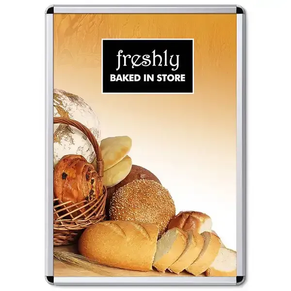 Display Snapramme 32mm 70x100 cm aluminium runde hjørner