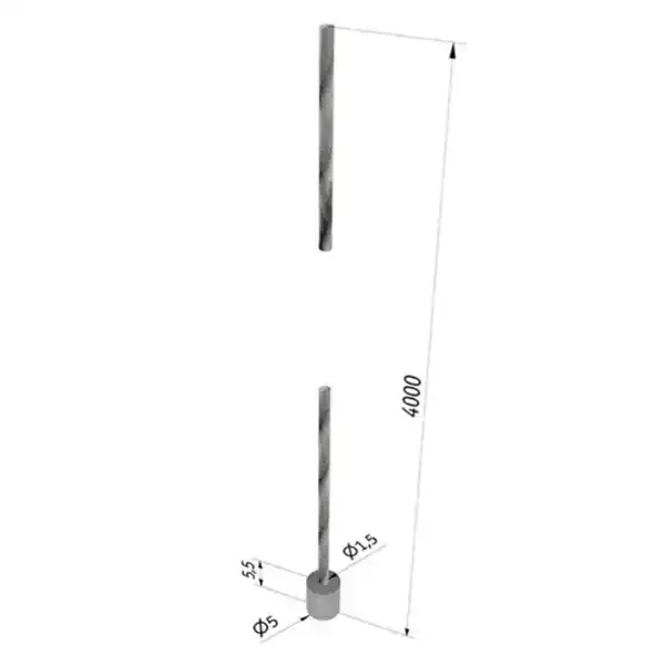Display wirekabel 4 meter 1,5mm til akryllommer