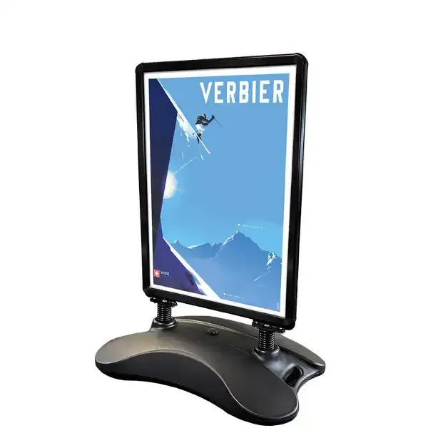 Display Wind Sign Basic gadeskilt sort 50x70 cm vandbase