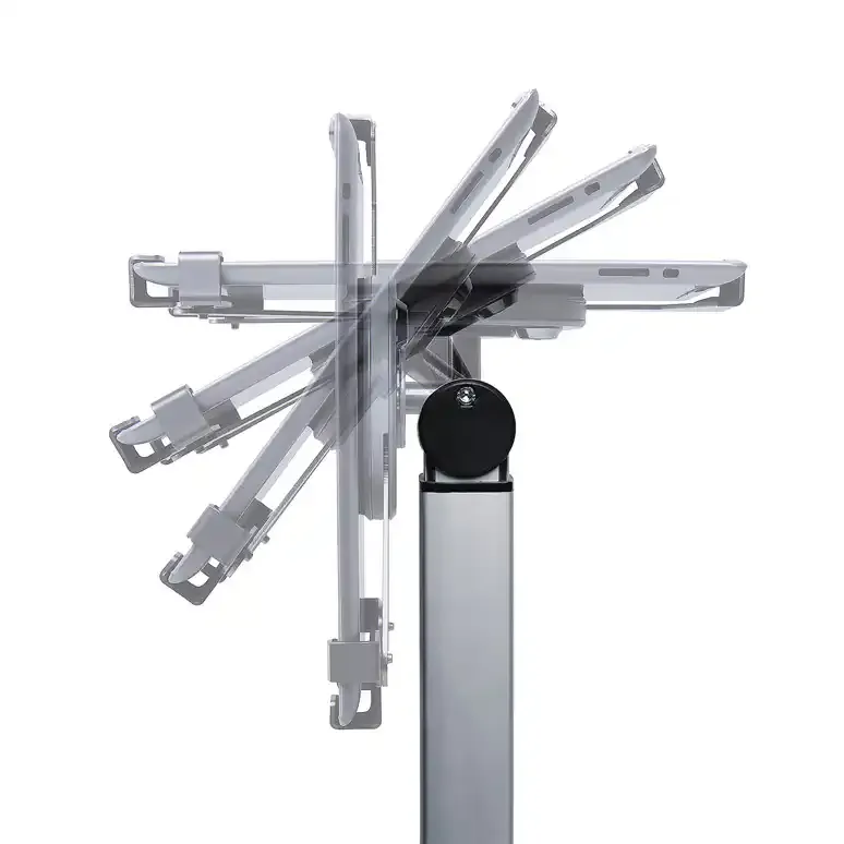 Display Trigrip 13" tabletholder gulv sølv teleskop