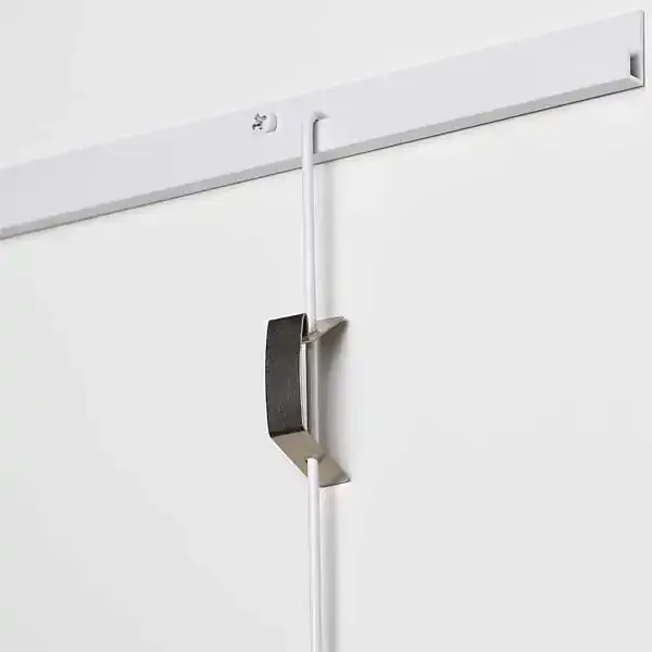 Display J-Rail metalstang 150 cm hvid til billedophæng
