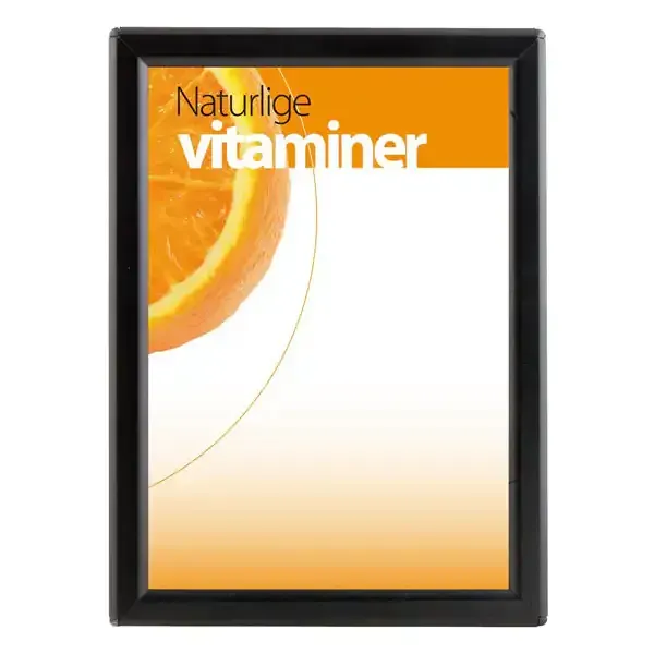 Display Opti Ramme snapramme A5 sort 14 mm