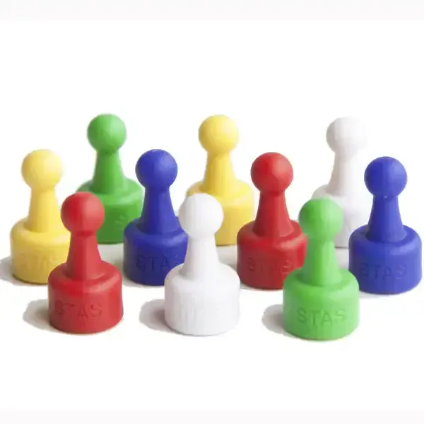 Display LUDO magneter 10 stk 5 farver whiteboard
