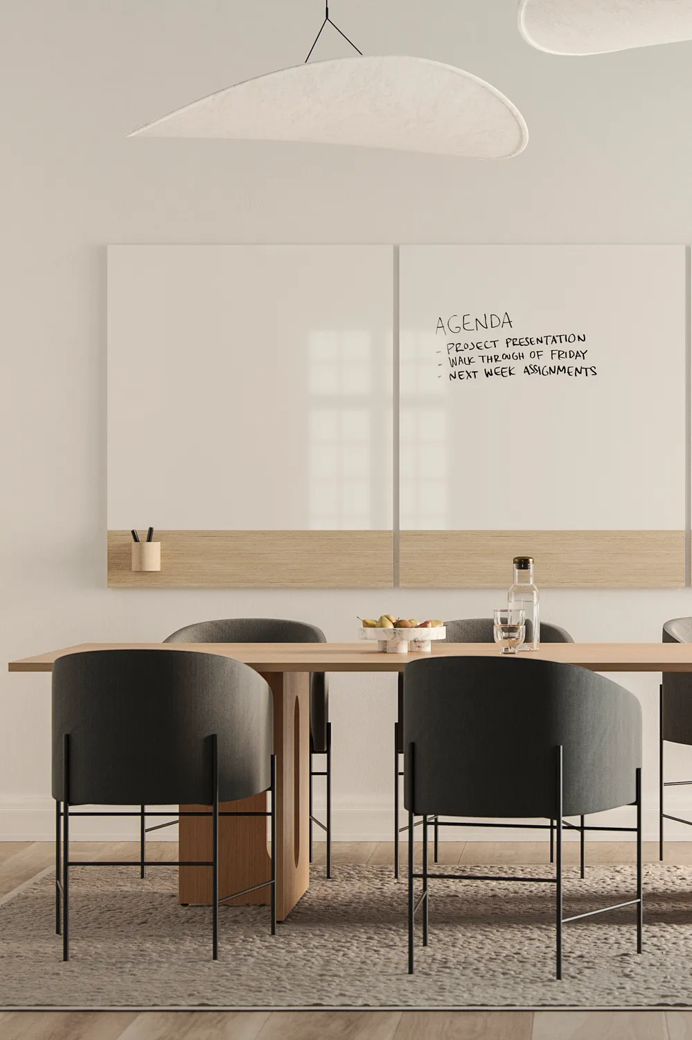 Chatboard Classic Crafted glastavle egetræ magnetisk
