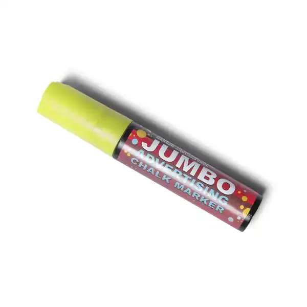 Display kridtmarker 15 mm gul med bred spids
