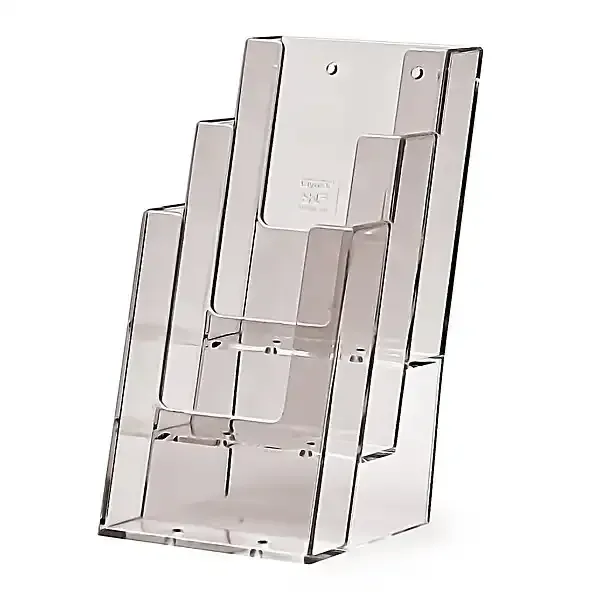 Taymar 3C104 brochureholder M65 3 rum bord glasklar