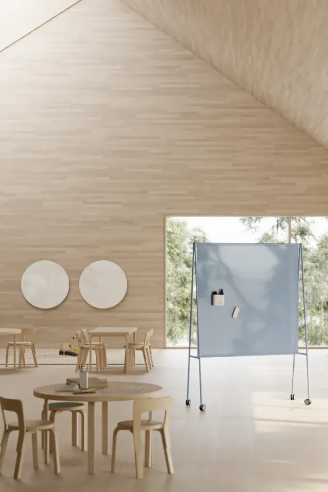 Chatboard Coach fritstående glastavle kant-til-kant 4 farver