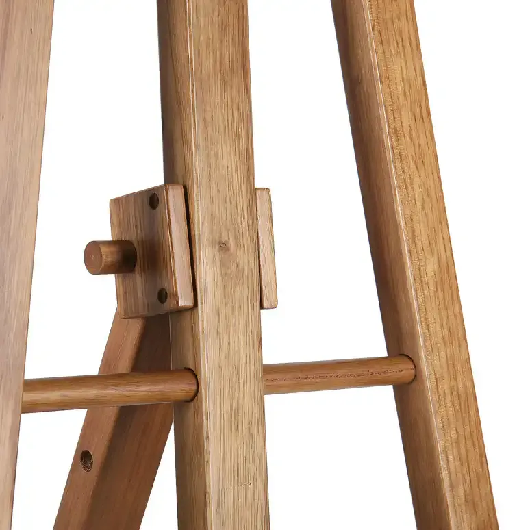 Display Staffeli teak gulvstaffeli 70x165x80 cm