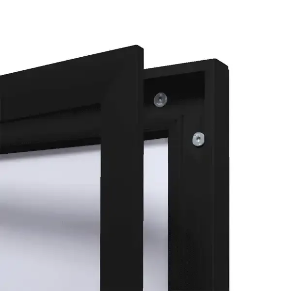 Display Opslagsskab 4xA4 skab sort magnet 52x70 cm
