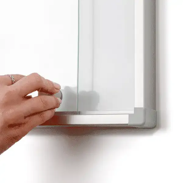 Display Slim opslagsskab 18xA4 med skydedøre B1
