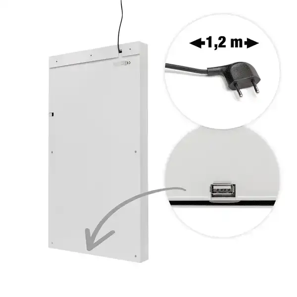 Display Smart Line 43 tommer Samsung skaerm hvid lodret
