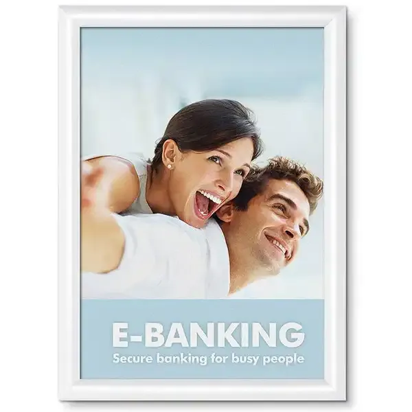 Display Snapramme A3 plakatramme hvid 25 mm gering antirefleks