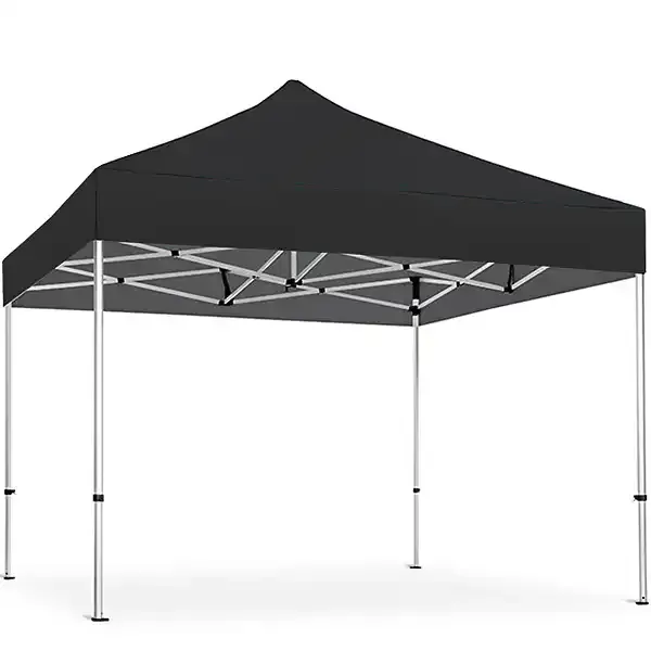 Display Lux festtelt pavillon 3x3 m sort alu