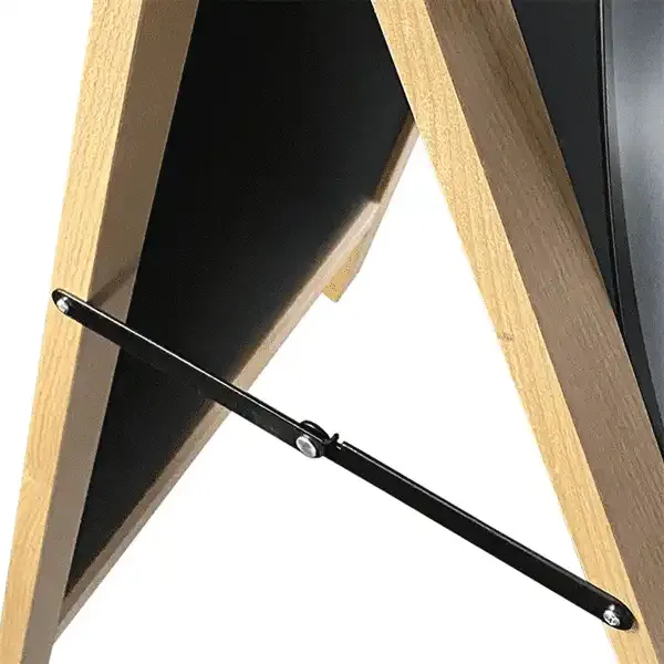 Display A-skilt lys bøg kridttavle 42x87 cm