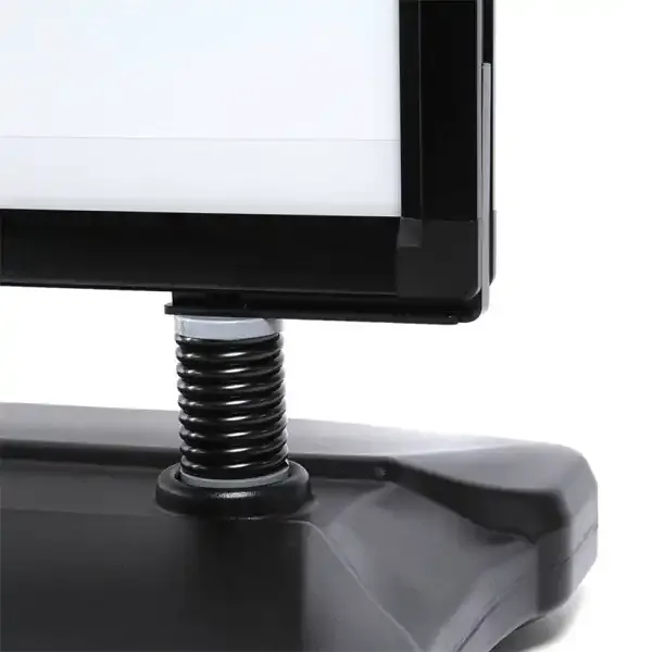 Display Windtalker City gadeskilt A1 sort med hjul