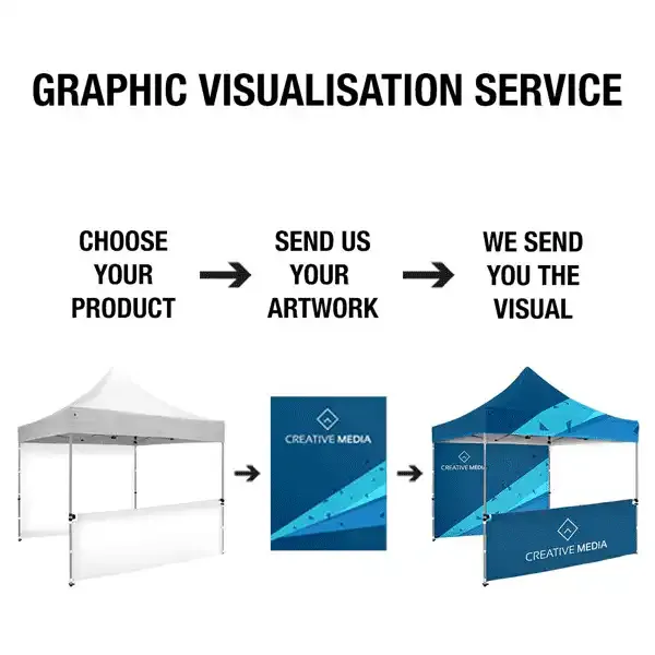 Display Event Telt 3x4,5 m pavillon med tryk vejrbestandig