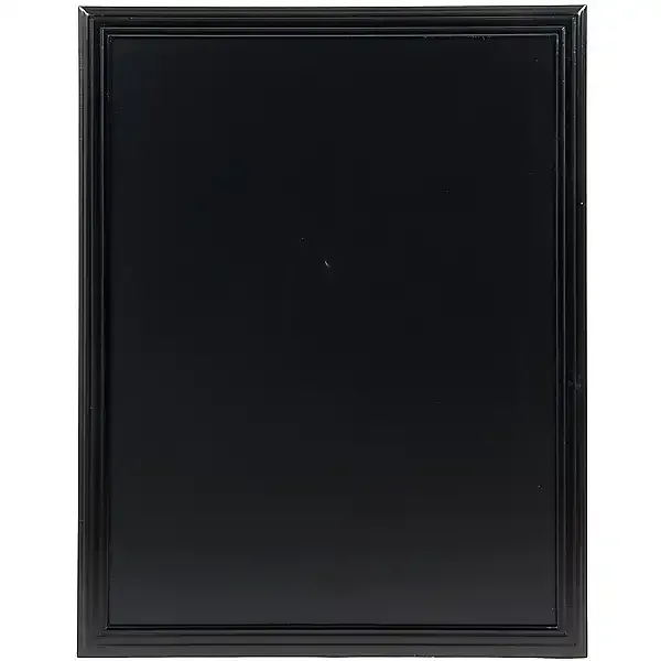 Display menutavle sort træramme 67x87 cm kridt