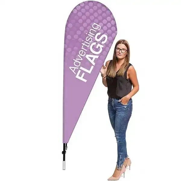 Display BeachFlag dråbe 68x181 cm med stang og taske