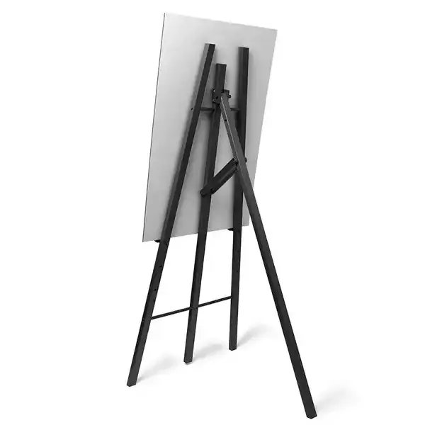 Display staffeli sort træ 70x166x80 cm gulv