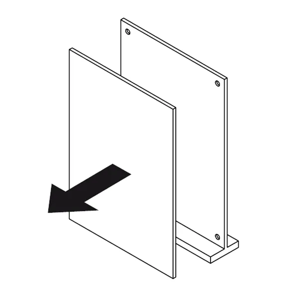 Display DeLux menukortholder magnetic A4 klar