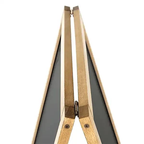 Display A-skilt lys bøg kridttavle magnetisk 46x68