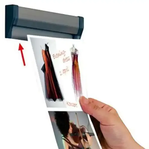 Display Fastnote ophængsskinne 75cm aluminium