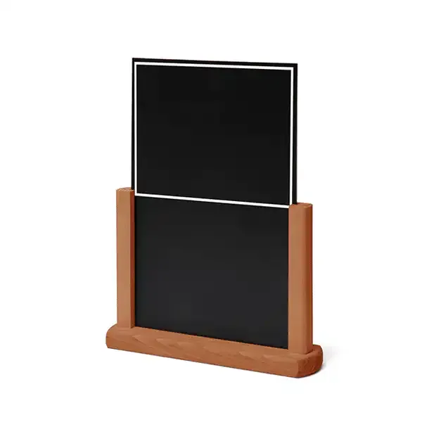 Display Disk TCHBLBA5 menutavle A5 teak dobbeltsidet