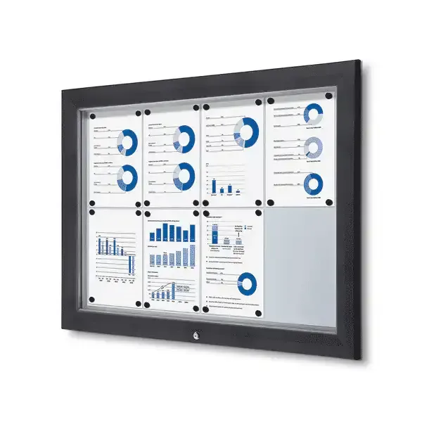 Display Premium Outdoor opslagsskab 8xA4 antracit IP56