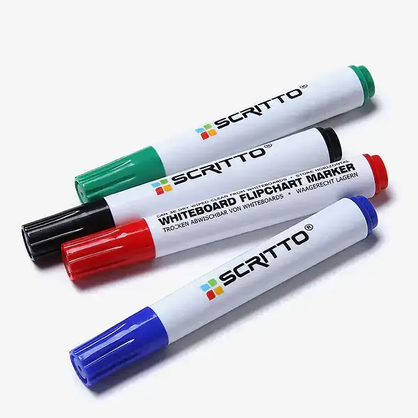 Display SETFIXWB whiteboardpenne 4 stk sort rød grøn blå