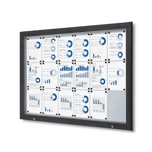 Display Premium Outdoor opslagsskab 18xA4 antracit